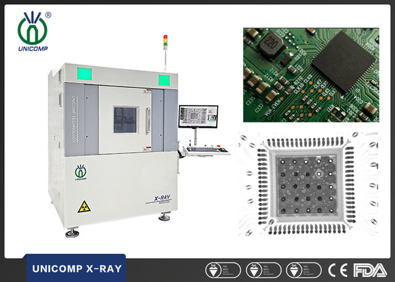 PCBA BGA CSP QFN রিফ্লো সোল্ডারিং মানের জন্য CNC প্রোগ্রামিং এক্স-রে সরঞ্জাম সহ Unicomp AX9100 স্বয়ংক্রিয় পরিমাপ