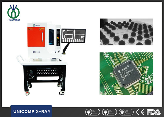 SMT BGA কোল্ড সোল্ডারিং এর জন্য 0.5kW Benchtop X Ray Machine Unicomp CX3000