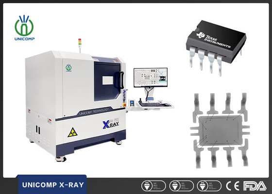 SMT BGA QFN IC পরিদর্শনের জন্য AX7900 Unicomp এক্স রে মেশিন 5 মাইক্রোন ফোকাস স্পট বন্ধ টিউব