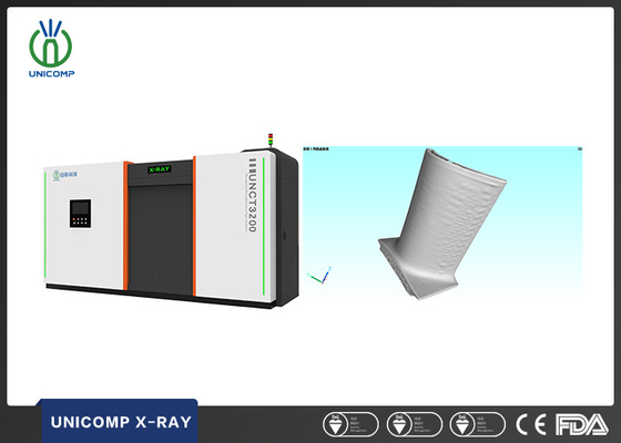 ইউনিকম্প UNCT3200 হাই-রেজোলিউশন 450 কেভি 3 ডি সিটি/কম্পিউটার টমোগ্রাফি সিস্টেম ফর ইঞ্জিন ব্লেড কাস্টিংস পোরোসিটি বিশ্লেষণ