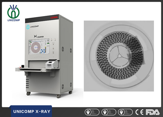গতিশীল AI অ্যালগরিদম এবং ক্লাউড সমর্থন সহ Unicomp SMD চিপ কাউন্টার এক্স রে কোয়াড রিল এবং JEDEC ট্রে